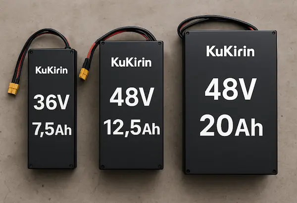 Типи акумуляторів для KuKirin